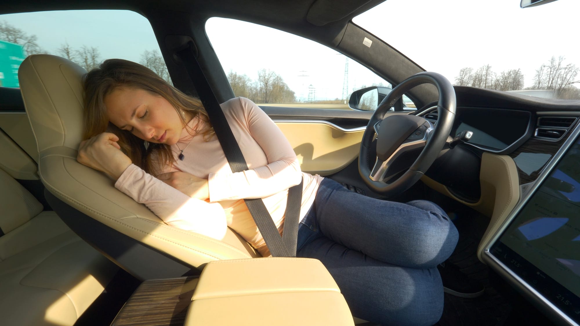 Sleeping in an Electric Vehicle / EV